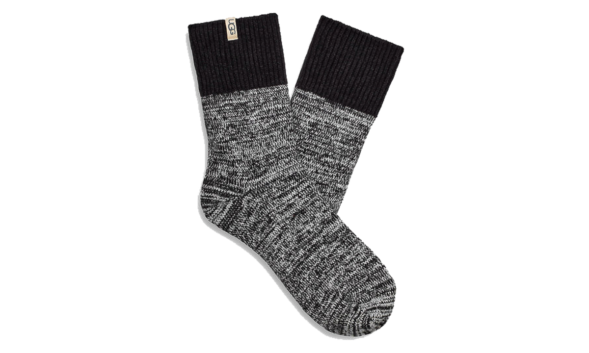 Rib Knit Slouchy Quarter Sock WMNS "Black" 1153340 BLK