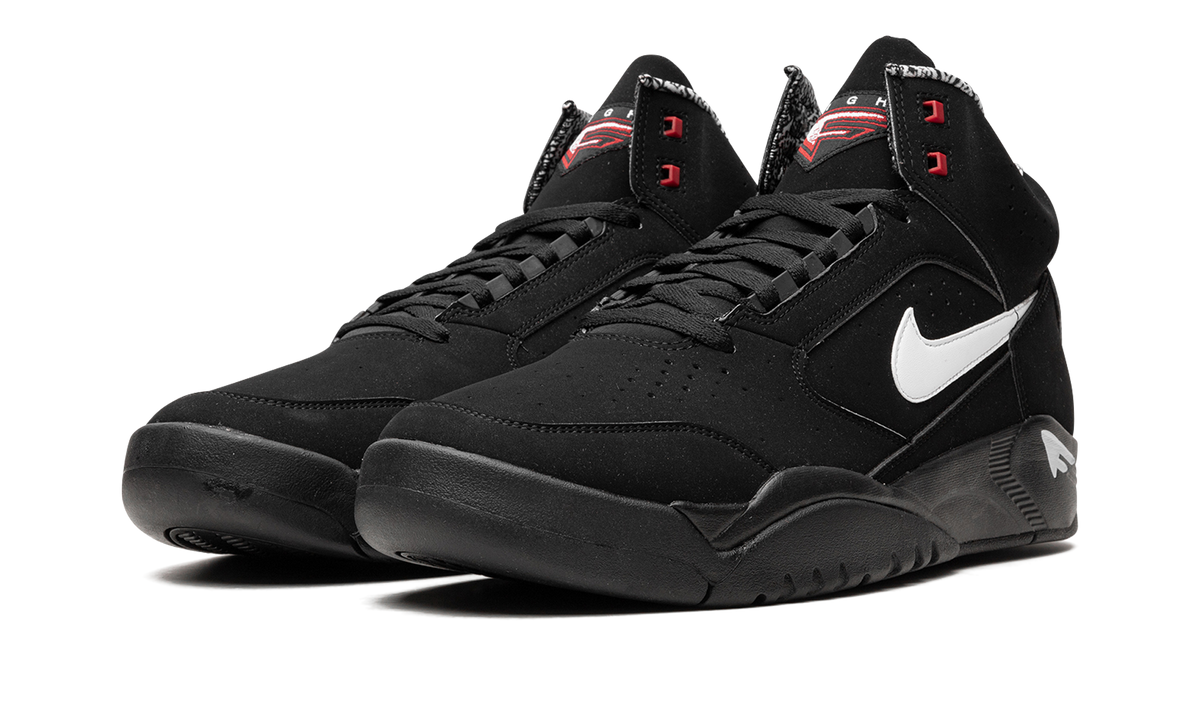 Air Flight Lite Mid "Black White Varsity Red" dq7687 003