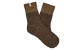 Rib Knit Slouchy Quarter Socks "Brown" 1153340 CGND