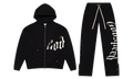 OG Logo VVS V2 Rhinestone Sweatsuit "Black / White" GS832