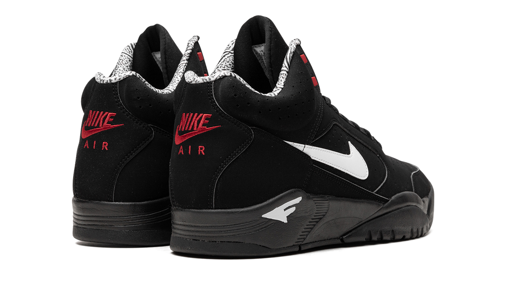 Air Flight Lite Mid "Black White Varsity Red" dq7687 003