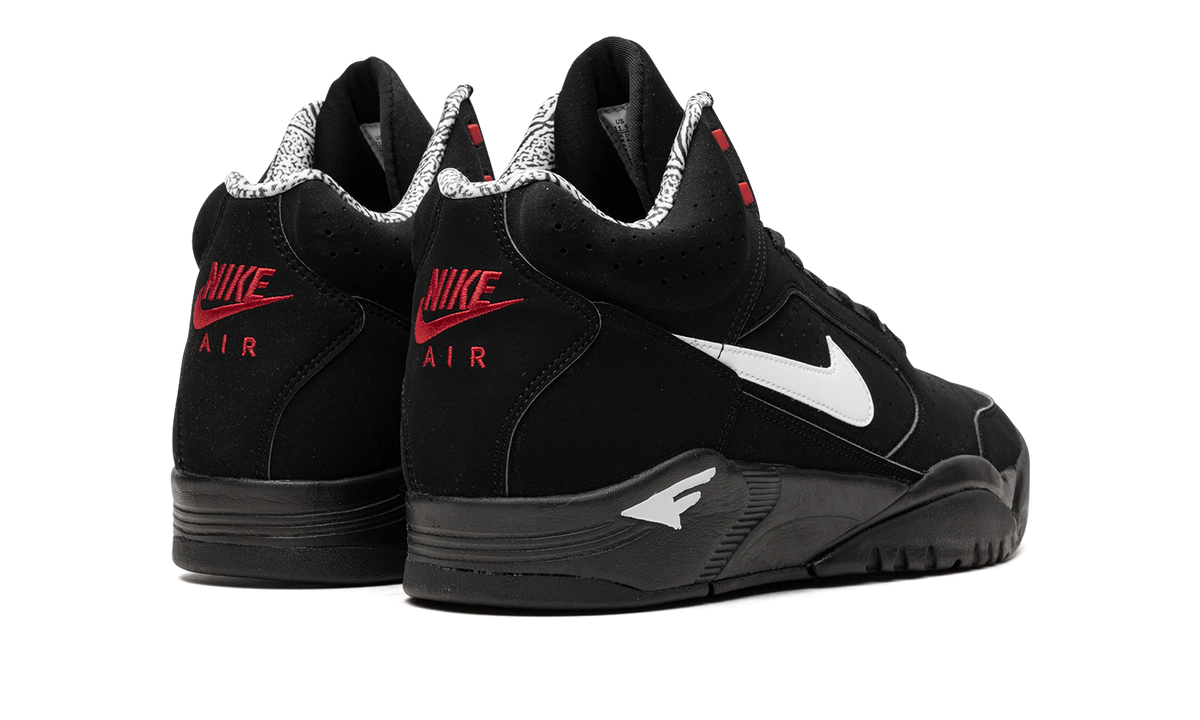 Air Flight Lite Mid "Black White Varsity Red" dq7687 003