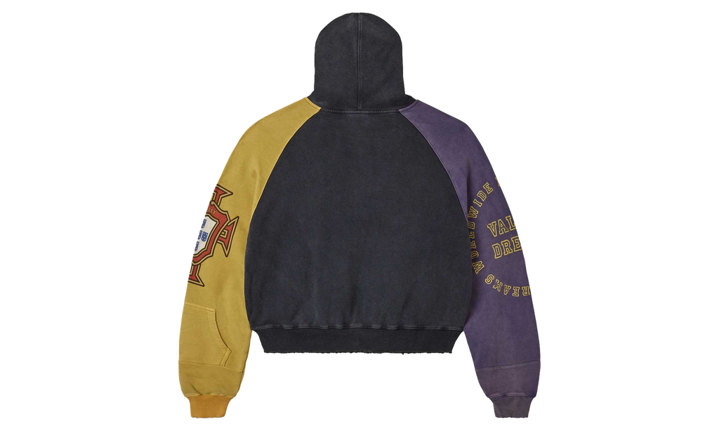 Crest Zip Up Hoodie "Black" VAL687
