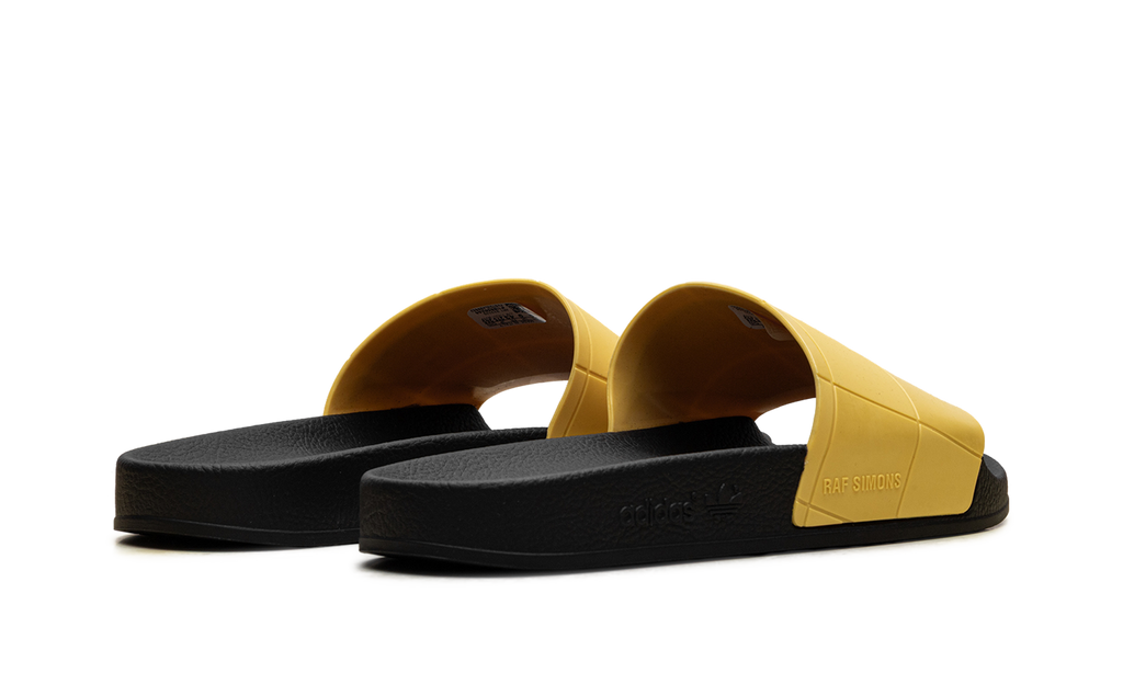 Adilette Checkerboard Slides "Raf Simons - Black Lemon" B22529