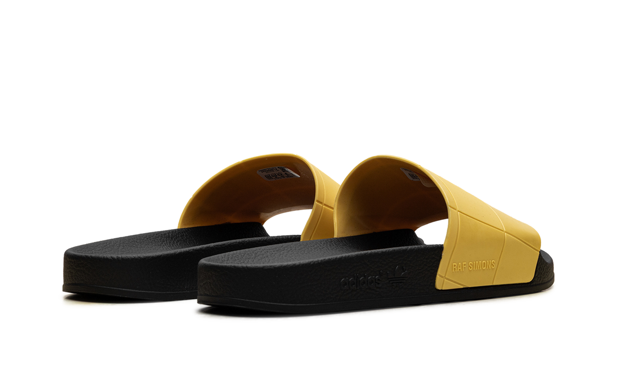 Adilette Checkerboard Slides "Raf Simons - Black Lemon" B22529