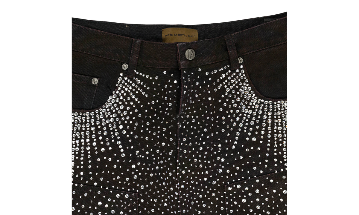 REDIAL 20K DIAMOND BLACK JORTS "Black / Rhinestone" BC24SSSP02_BLK